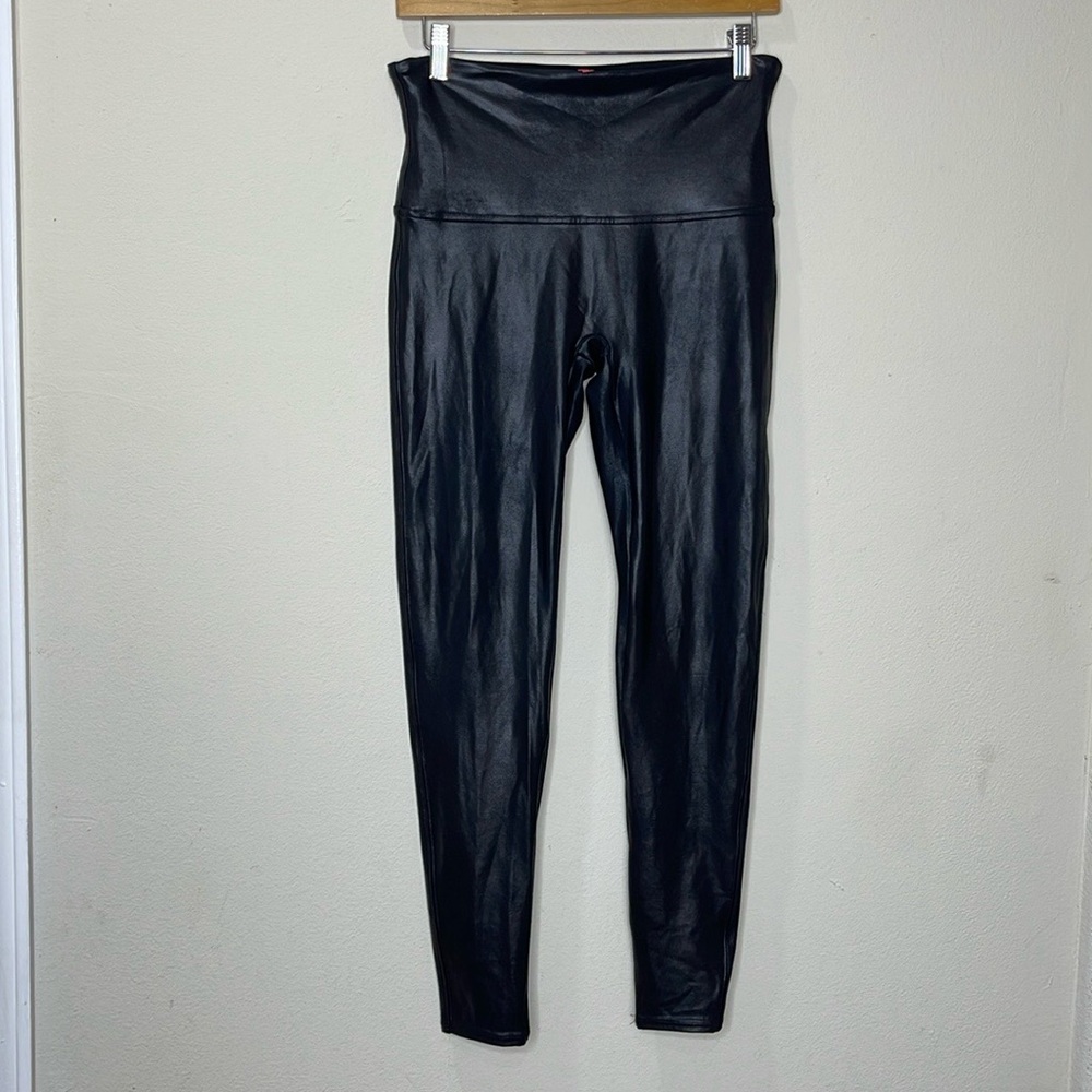 Spanx Faux Leather High Waisted Leggings Size SP